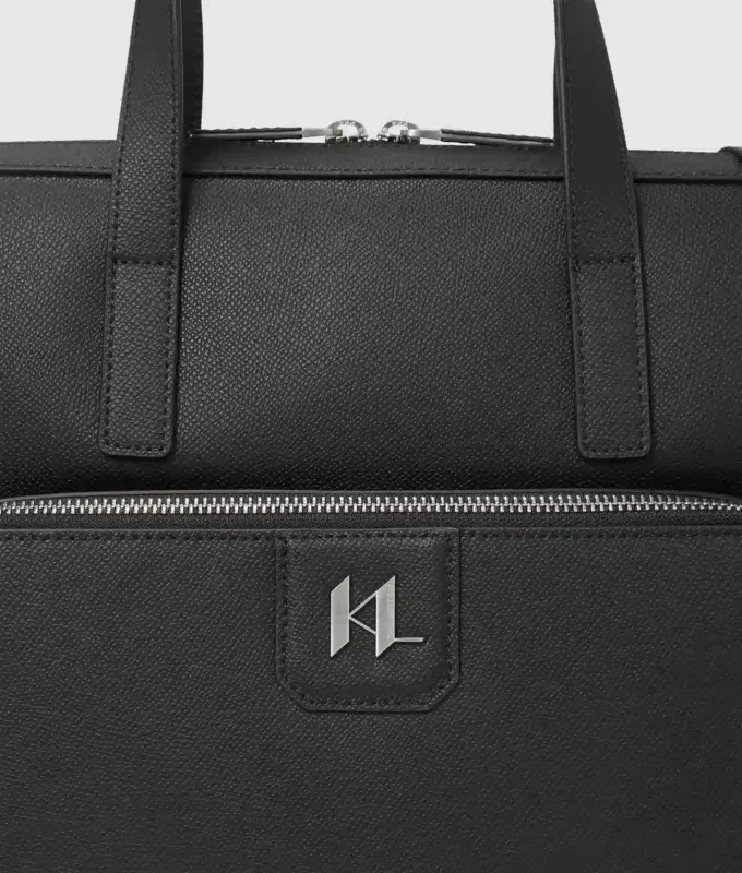 K/Monogram läderportfölj
