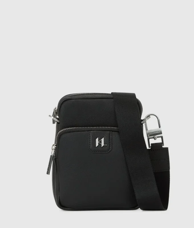 K/Monogram läderväska med axelrem K/Monogram läderväska med axelrem