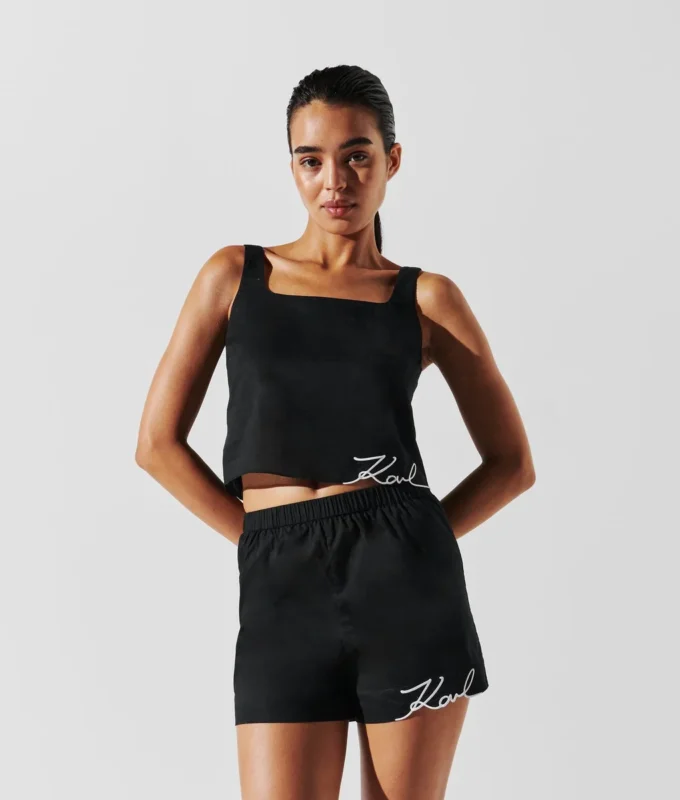 K/SIGNATURE BEACH CROP TOP