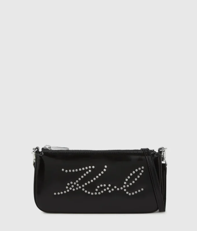 K/Signature crossbody-väska med nitar K/Signature crossbody-väska med nitar