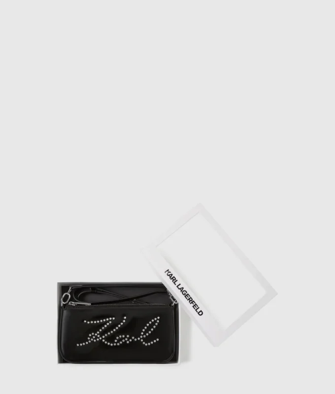 K/Signature crossbody-väska med nitar K/Signature crossbody-väska med nitar