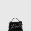 K/Signature liten crossbody-väska med nitar K/Signature liten crossbody-väska med nitar