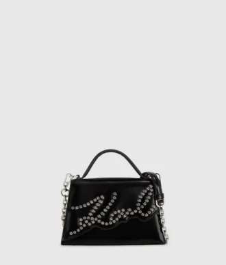 K/Signature liten crossbody-väska med nitar
