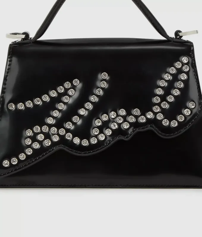 K/Signature liten crossbody-väska med nitar K/Signature liten crossbody-väska med nitar