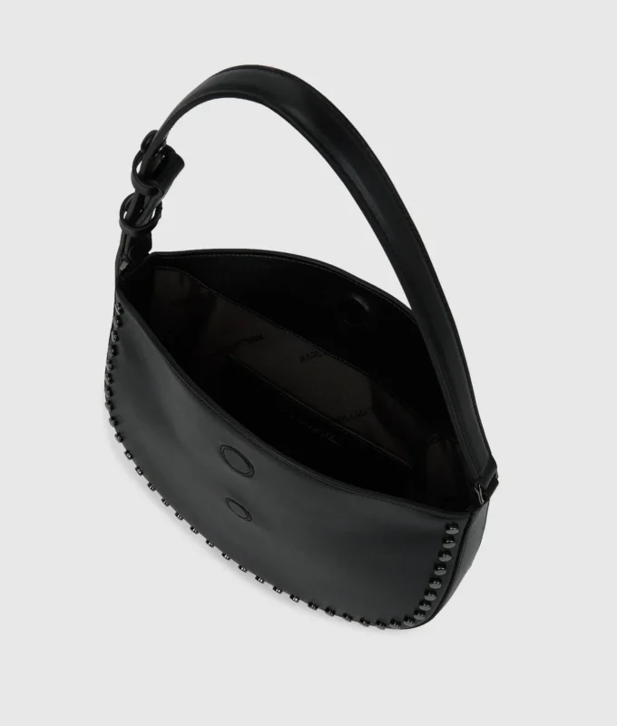 K/Signature moon bag med nitar