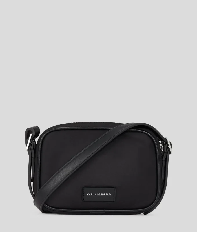 K/SIGNATURE NYLON CROSSBODY POUCH K/SIGNATURE NYLON CROSSBODY POUCH