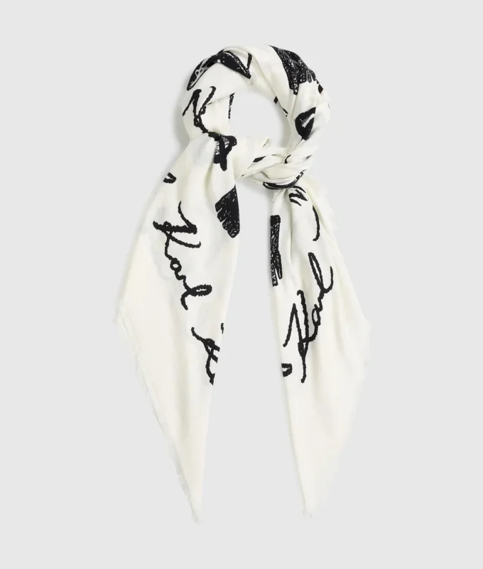 K/Signature-scarf med heltäckande tryck K/Signature-scarf med heltäckande tryck
