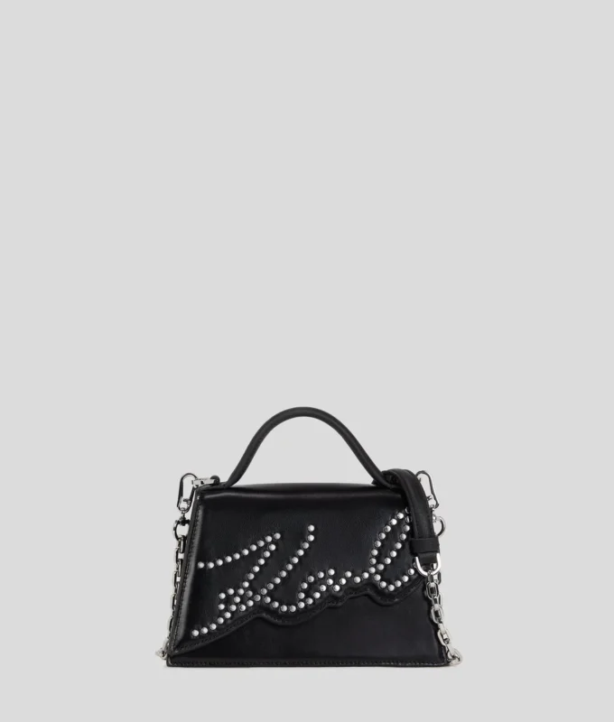 K/SIGNATURE SMÅ STUDDED CROSSBODY VÄSKA K/SIGNATURE SMÅ STUDDED CROSSBODY VÄSKA