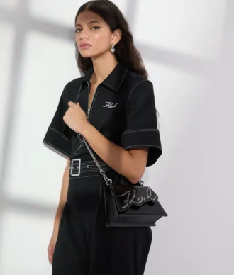 K/SIGNATURE SMÅ STUDDED CROSSBODY VÄSKA