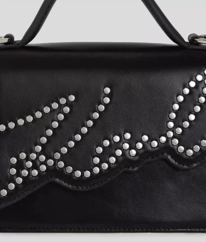 K/SIGNATURE SMÅ STUDDED CROSSBODY VÄSKA K/SIGNATURE SMÅ STUDDED CROSSBODY VÄSKA