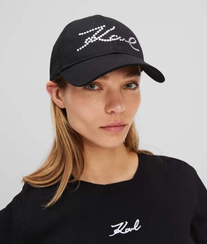 K/SIGNATURE STUDDED CAP K/SIGNATURE STUDDED CAP