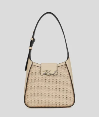 K/SIGNATURE VÄVD HOBO-VÄSKA