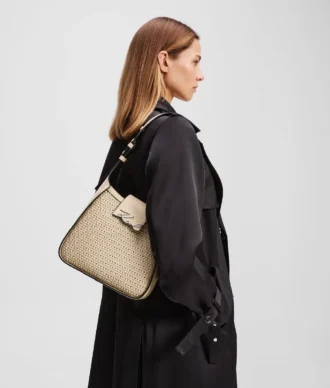 K/SIGNATURE VÄVD HOBO-VÄSKA