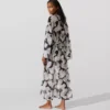 Kaftan med fläktmönster