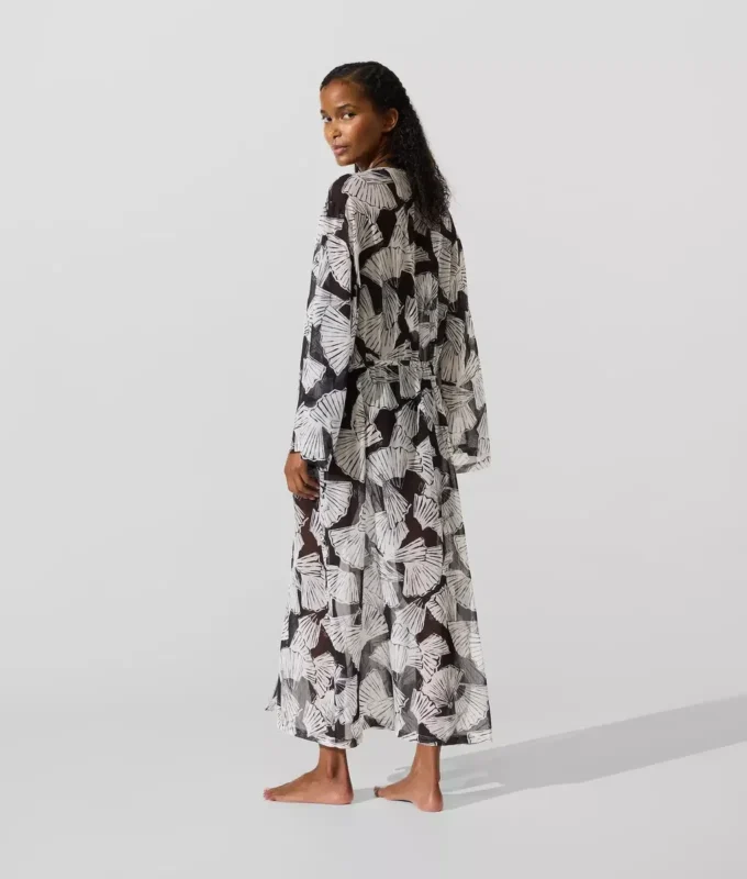 Kaftan med fläktmönster