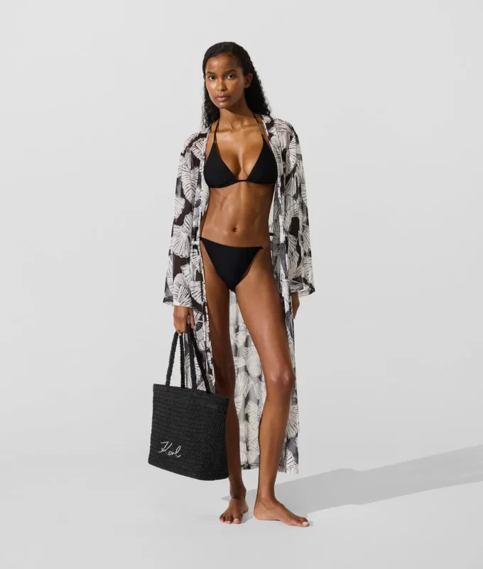 Kaftan med fläktmönster