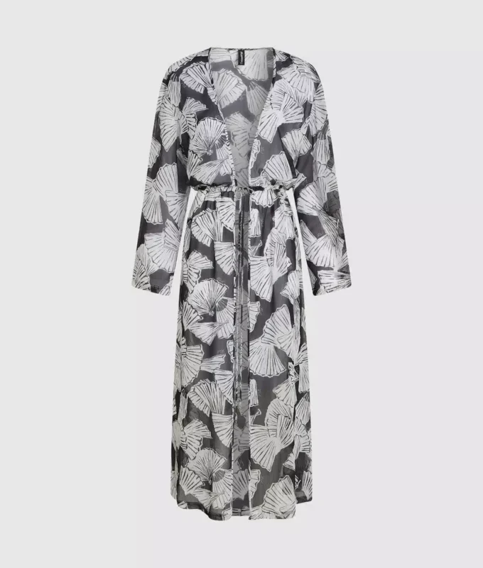 Kaftan med fläktmönster