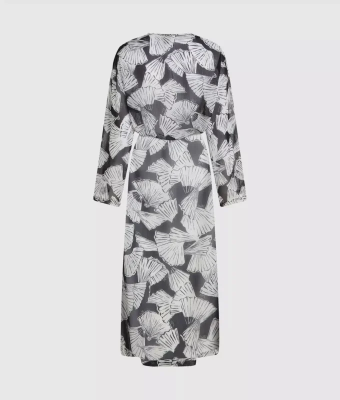 Kaftan med fläktmönster