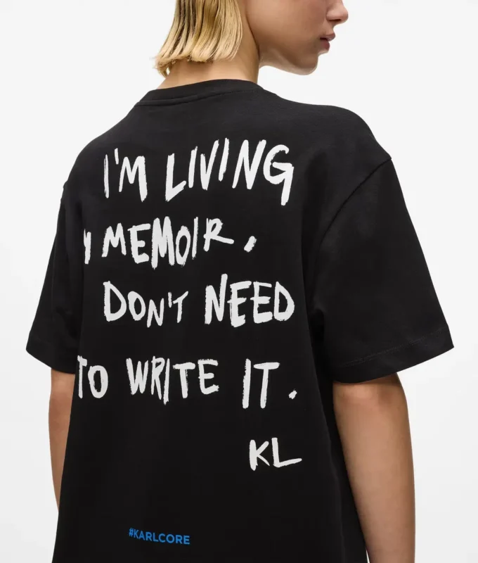 Karl-citat T-shirtklänning