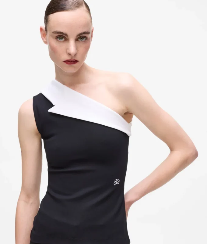 Karl DNA asymmetrisk topp med revers Karl DNA asymmetrisk topp med revers