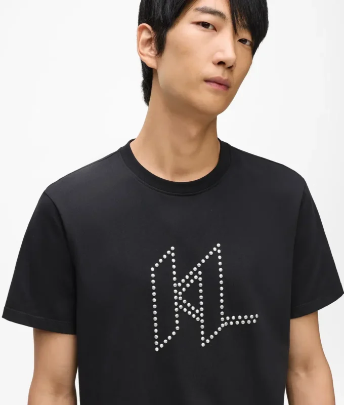 Karl DNA-T-shirt med nitar Karl DNA-T-shirt med nitar
