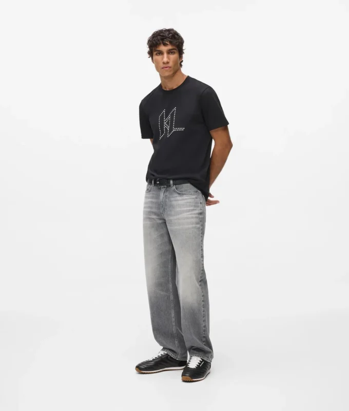 Karl DNA-T-shirt med nitar Karl DNA-T-shirt med nitar