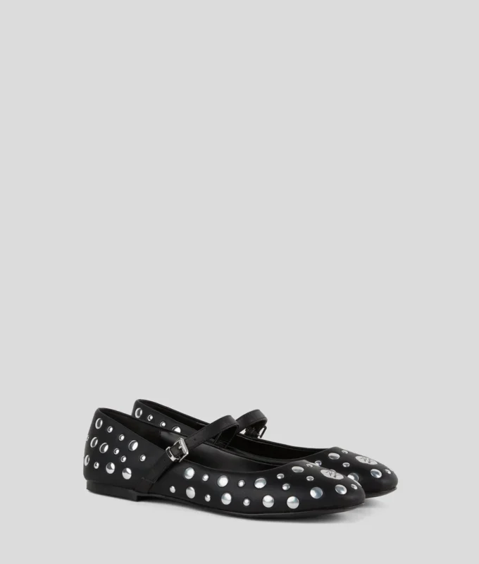 KARO MIRROR STUDS BALLET FLATS KARO MIRROR STUDS BALLET FLATS