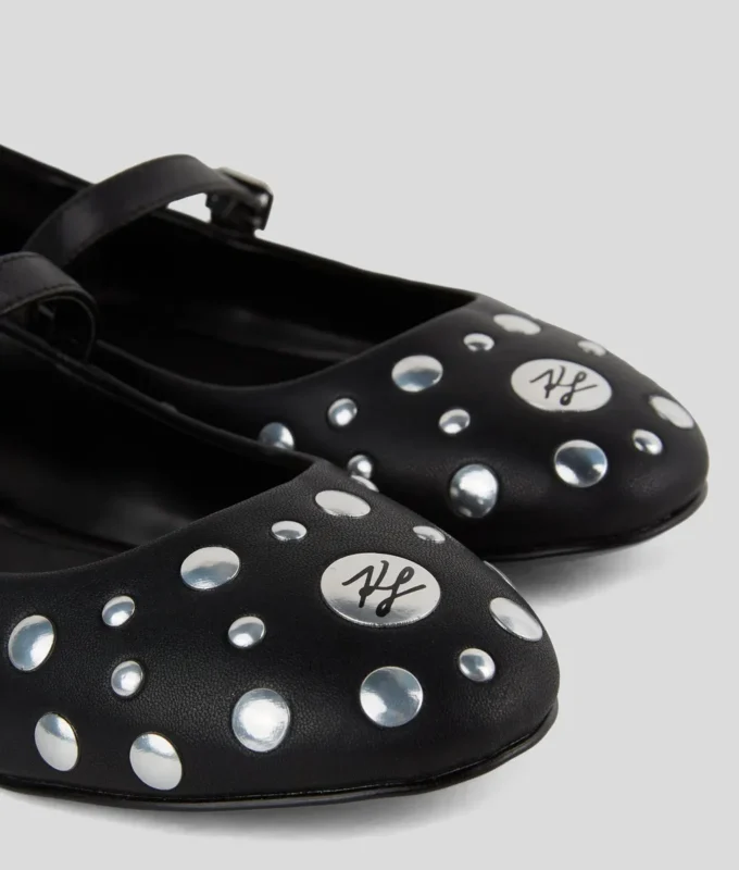 KARO MIRROR STUDS BALLET FLATS KARO MIRROR STUDS BALLET FLATS