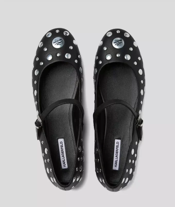 KARO MIRROR STUDS BALLET FLATS KARO MIRROR STUDS BALLET FLATS