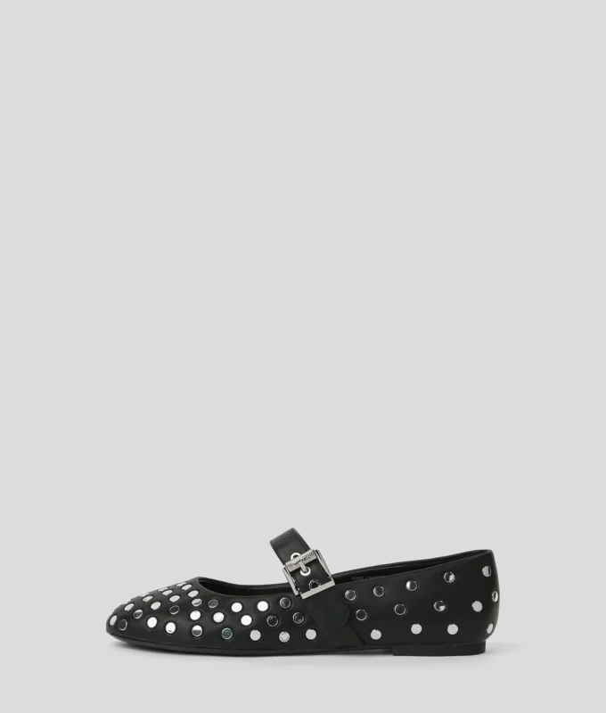 KARO STUDDED BALLET FLATS KARO STUDDED BALLET FLATS