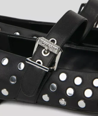 KARO STUDDED BALLET FLATS