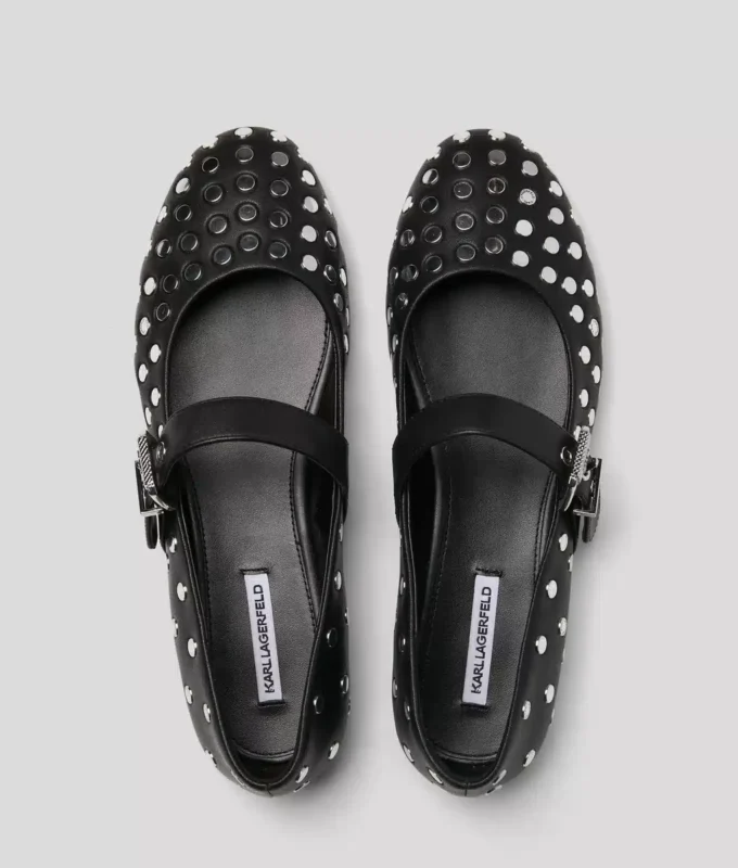 KARO STUDDED BALLET FLATS KARO STUDDED BALLET FLATS