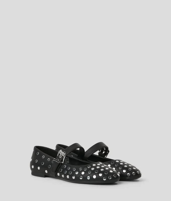 KARO STUDDED BALLET FLATS KARO STUDDED BALLET FLATS