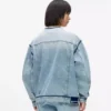 Kraglös jeansjacka Kraglös jeansjacka
