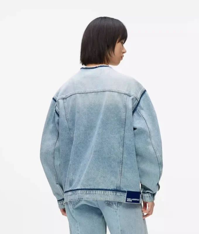 Kraglös jeansjacka Kraglös jeansjacka