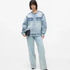 Kraglös jeansjacka Kraglös jeansjacka