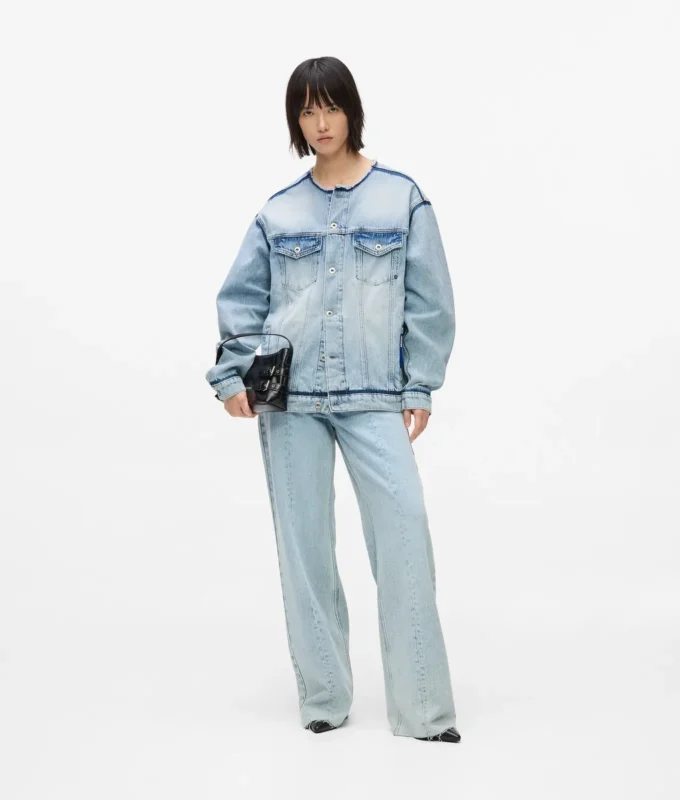 Kraglös jeansjacka Kraglös jeansjacka