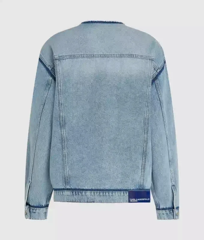 Kraglös jeansjacka Kraglös jeansjacka