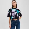 KROPPSTRYCK T-SHIRT MED BLOMMÖMTAL KROPPSTRYCK T-SHIRT MED BLOMMÖMTAL