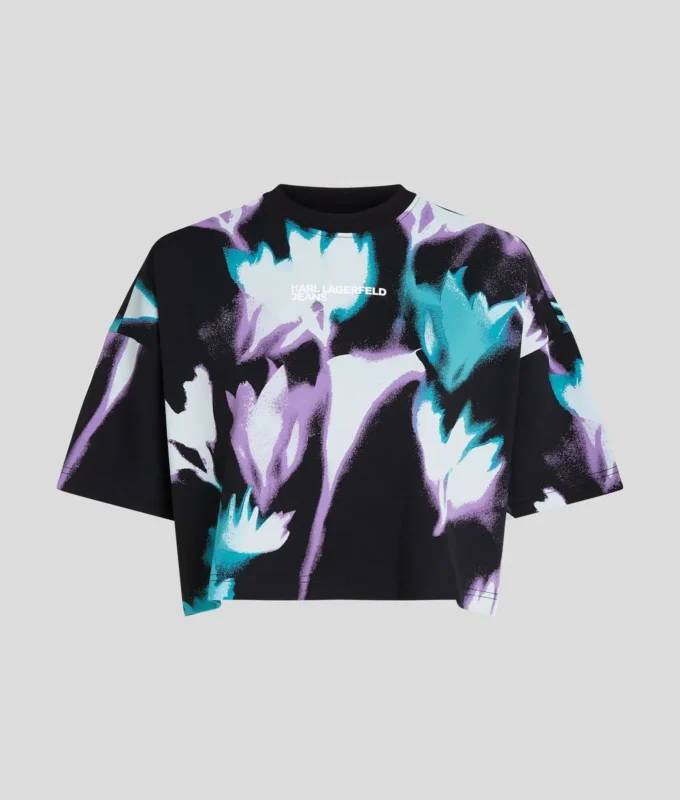 KROPPSTRYCK T-SHIRT MED BLOMMÖMTAL KROPPSTRYCK T-SHIRT MED BLOMMÖMTAL