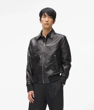 Läderblousonjacka Läderblousonjacka