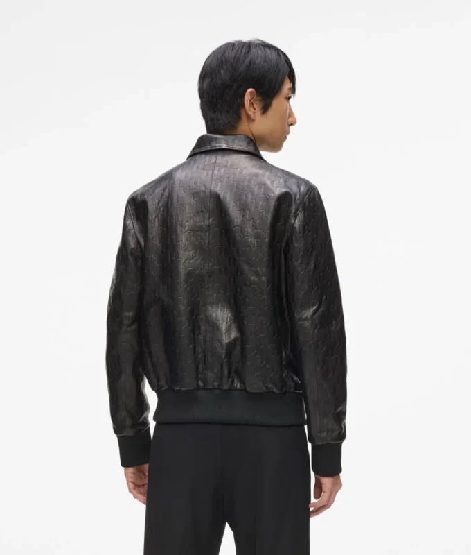Läderblousonjacka