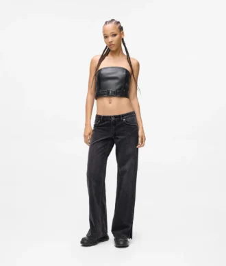 Lågmidjade jeans med vida ben Lågmidjade jeans med vida ben