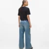 Lågmidjade jeans med vida ben