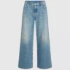 Lågmidjade jeans med vida ben