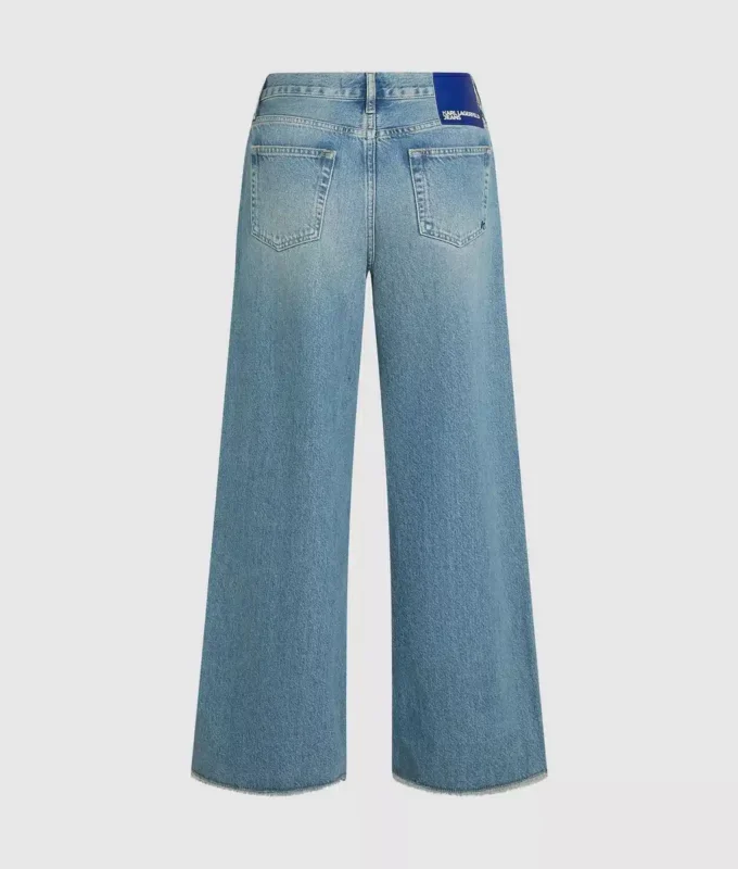 Lågmidjade jeans med vida ben