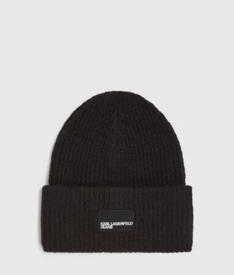 Lång mössa med logopatch