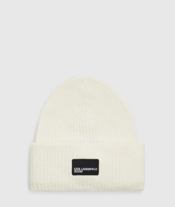 Lång mössa med logopatch