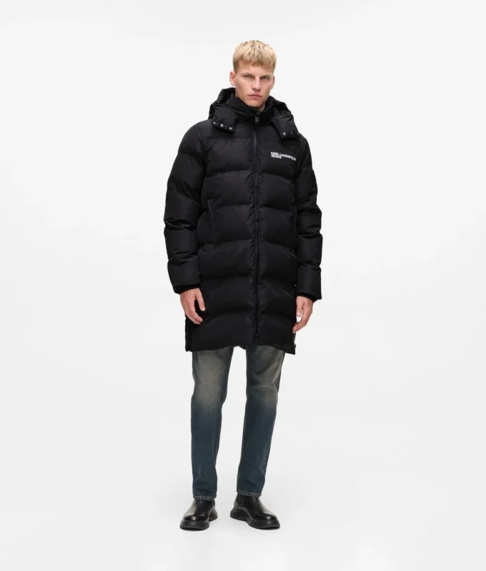 Lång pufferjacka Lång pufferjacka