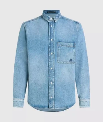 Långärmad denimskjorta Långärmad denimskjorta